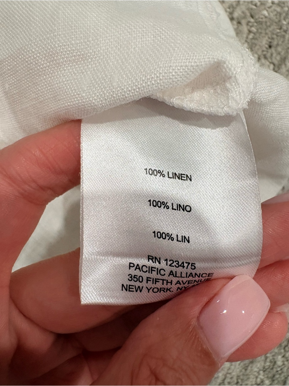 Ellen Tracy 100% Linen Sleeveless Popover Blouse | Off-White | Medium - Picture 6 of 8